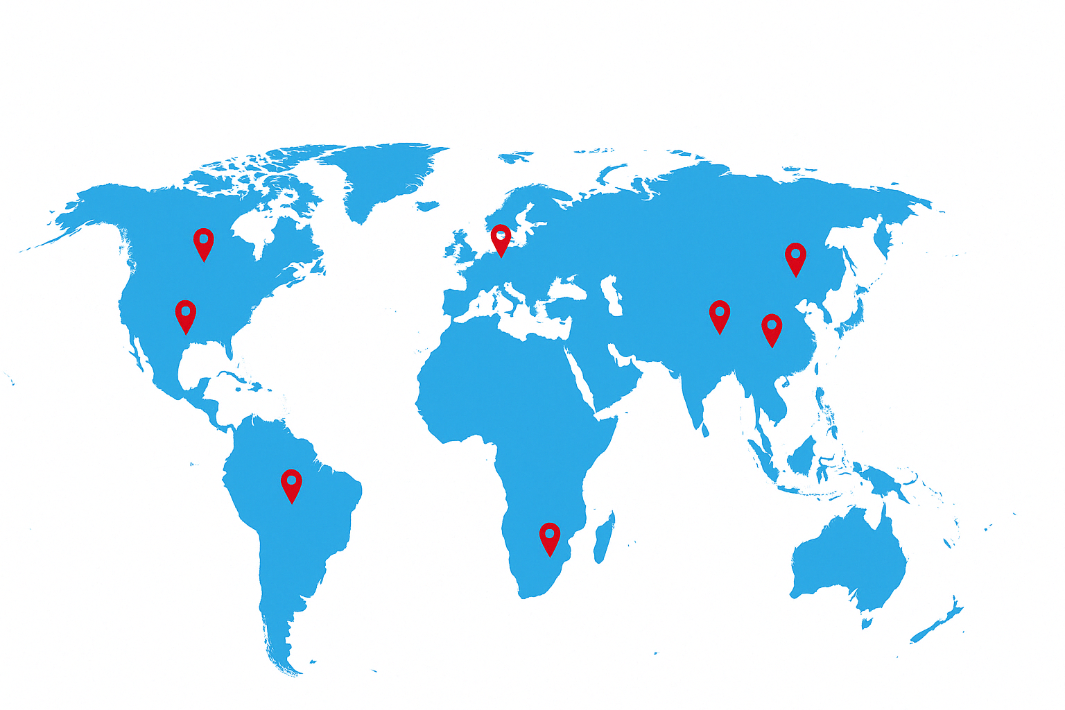 Opulent International Global Presence Map